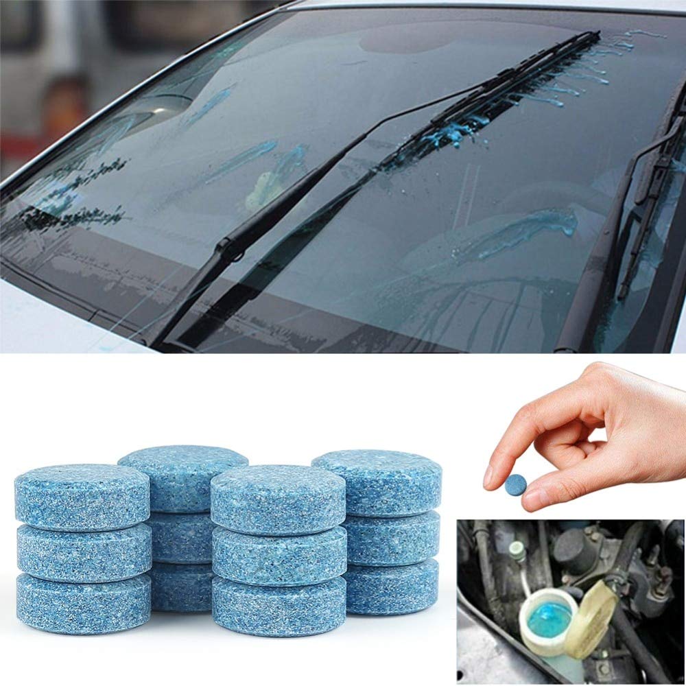 Car Wiper Detergent Effervescent Tablets (20 Pieces) PottersPride Car Wiper Detergent Effervescent Tablets Tablet Concentrate Vehicle Glass Cleaner